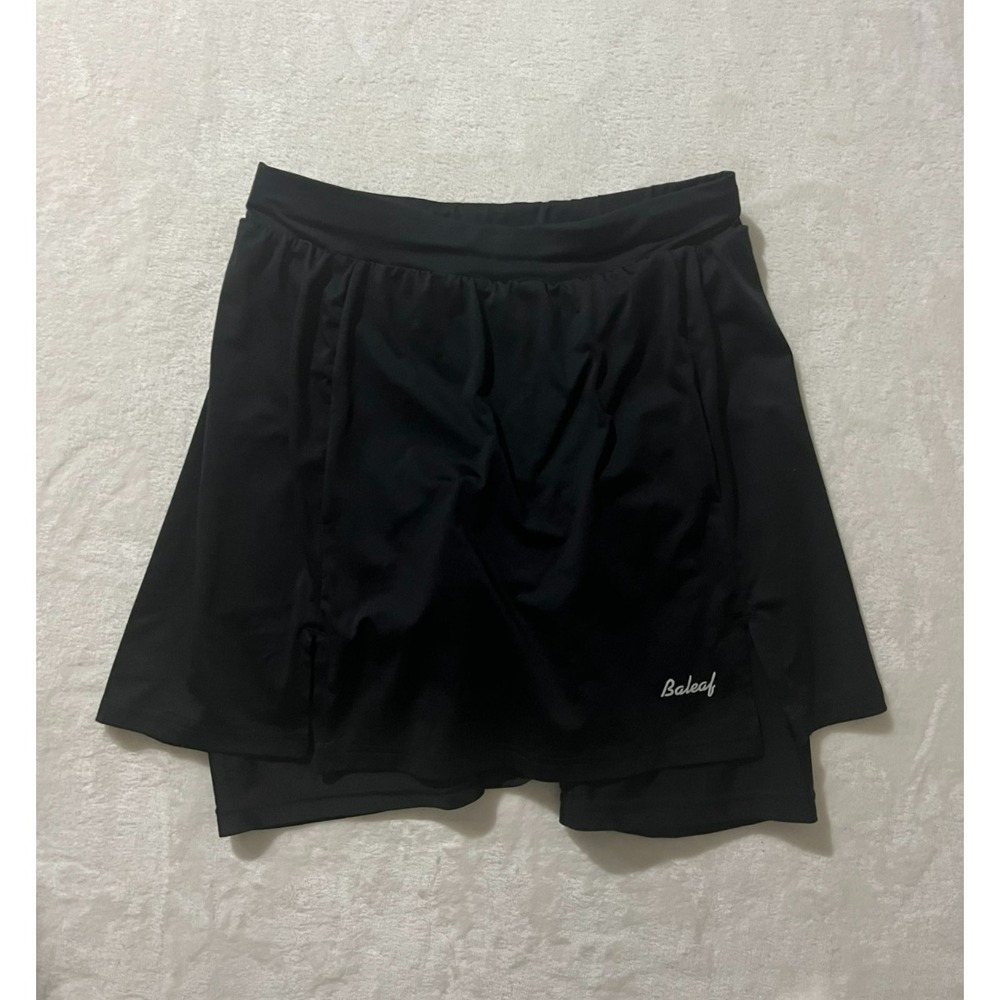 Baleaf Womens Medium Black Athletic Skort Running Tennis Workout‎ Skirt